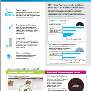 3M™ 17″ BLACK SCRUBBING PADS – Made in USA