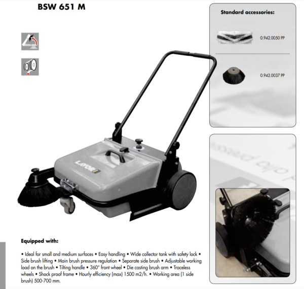 Manual Sweeper BSW 651M – Made in Italy - Image 2